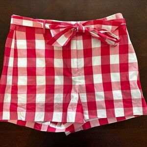 Draper James adorable checked shorts with bow